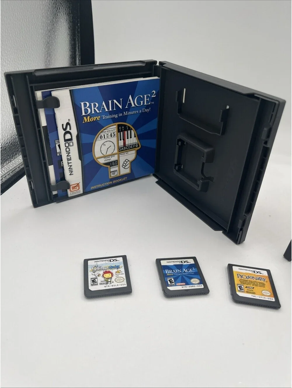 Brain Teaser Game Show Nintendo DS Lot Of 5 Games Bundle Scribblenauts Brain Age